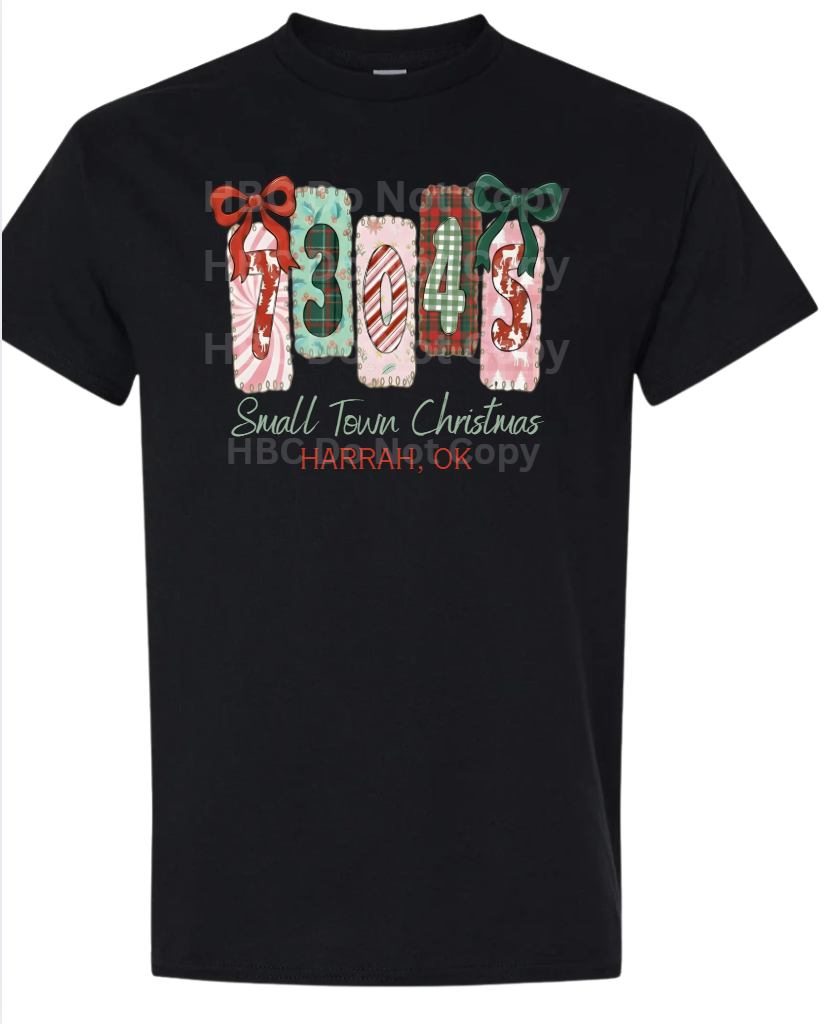 Small Town Christmas Zip Code T-Shirt
